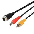 thumbnail image 2 of 4Pin Aviation Tête à RCA Mâle DC Mâle Rallonge Adaptateur pour Caméra, 2 of 5