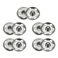thumbnail image 1 of Uxcell 5 Set Botones de Broche de Costura de 19mm, Botones de Cierre Metálico, Plata, 1 of 7