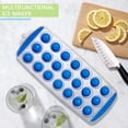 thumbnail image 5 of Cosmug 21-Hole Round Silicone Ice Tray with Sealed Lid, Durable Non-Stick Ice Cube Mold for Freezer, for Whiskey, Iced Coffee, and Summer Beverages, 11.7" x 4.6" x 0.9", 5 of 5