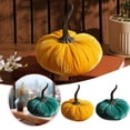 thumbnail image 7 of Artificial Velvet Pumpkins Fall Harvest Decor Fabric Foam Pumpkins for Thanksgiving Halloween Table Centerpieces Wedding Farmhouse Autumn Home Decor, 7 of 7