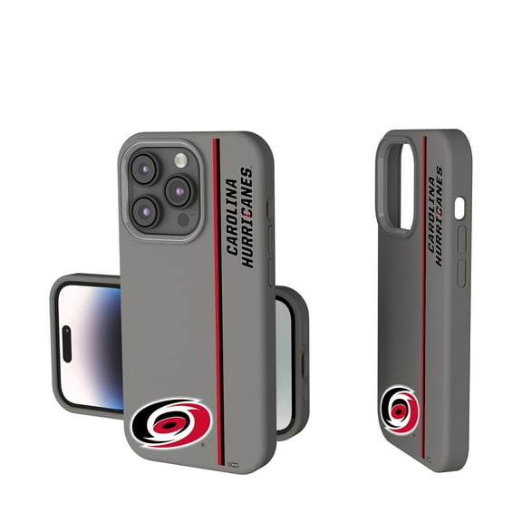 Keyscaper Gray Carolina Hurricanes Sidebar Soft Touch iPhone Case