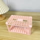 thumbnail image 4 of Escurridero y organizador de brocha de maquillaje de 72 agujeros - Soporte de sobremesa de plástico rosa, gris o blanco para cosméticos y materiales artísticos, 4 of 8