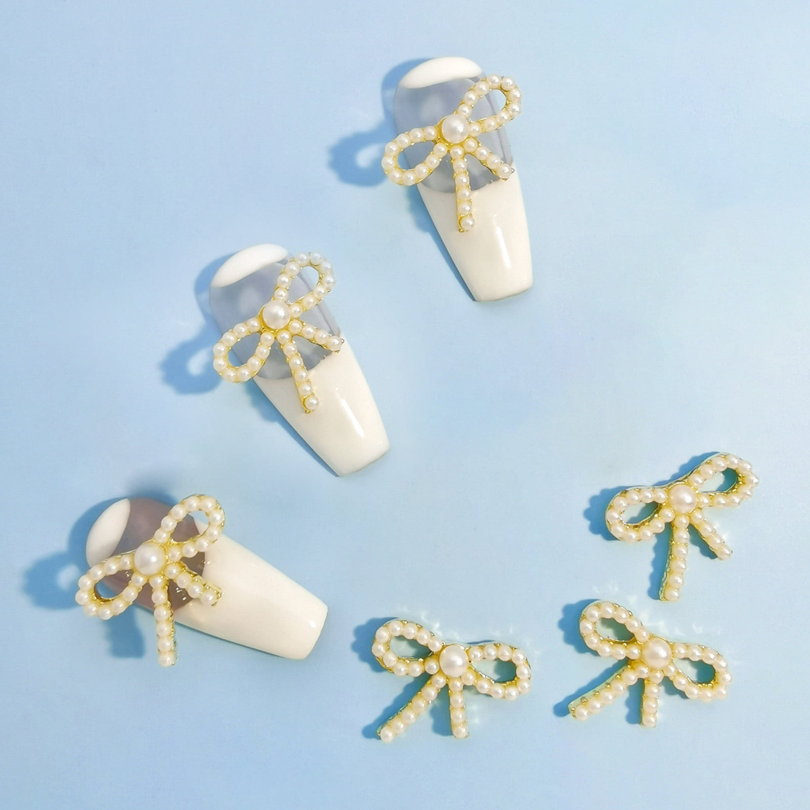 10pcs 3D Kawaii Lace Skirt Nail Art Charms Accessories AB Jewelry Pearl  Parts Nail Decorations DIY Fairy Manicure Rhinestones - AliExpress