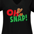 thumbnail image 4 of Inktastic Oh Snap Women's Plus Size V-Neck T-Shirt, 4 of 5