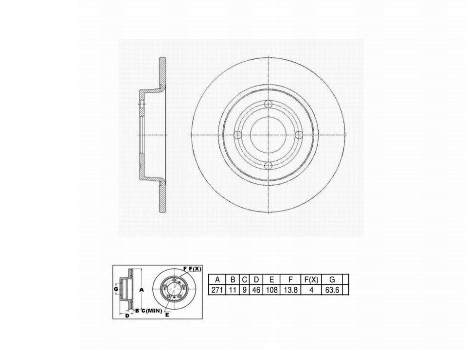 Winstop Brake Rotor, Rear WS252603, Ford EcoSport 2021-2018