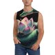 thumbnail image 1 of Balery Snake Holding A Lotus Camisetas sin mangas para hombre, absorbe la humedad y protege contra el mal olor.-3X-Large, 1 of 7