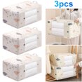thumbnail image 1 of Almacenamiento Edredones Caja Ropa Duradera para Cama (L Beige), 1 of 6