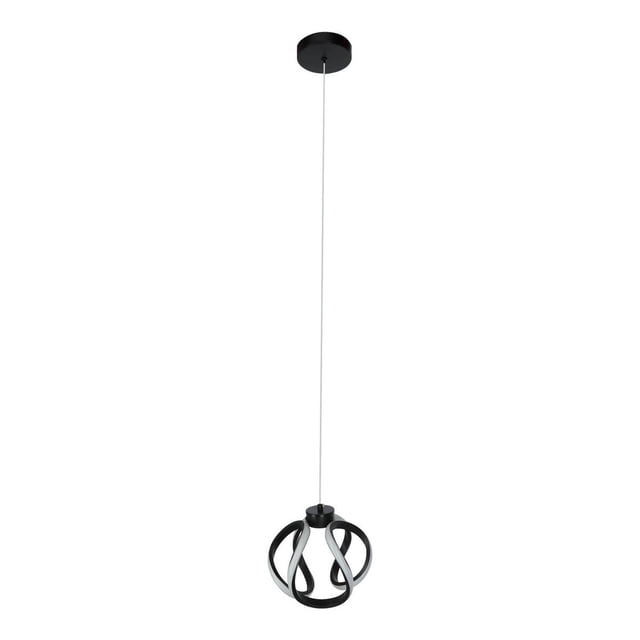 Lámpara Colgante Led Rumi Metal Negro 1.20Mx24Cm