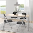 thumbnail image 3 of Giantex 6-Pack Folding Chairs Set w/Padded Seats & Carrying Handle, Stackable Conference Chairs for Home Office, 3 of 8