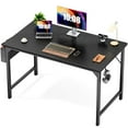 thumbnail image 3 of DeeHome Modern Simple Style Wooden Work Office Desks with Storage,47 Inch,Black, 3 of 5