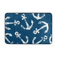 thumbnail image 1 of POPCreation Indoor and Outdoor Floor Mats & Doormats Blue/White , 23.6" x 15.7", 1 of 2