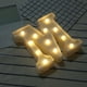 thumbnail image 3 of Xihbxyly Luces de Letras, Letrero Led Decorativo con Alfabeto, Caracteres Iluminados En Blanco Cálido, Versátil para Pared o de Pie, Decoración para Mesa de Fiesta, Decoración Navideña para El Hogar, 3 of 4