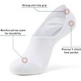 thumbnail image 3 of PinesC Men's/Women's 10 Pairs Invisible No Show Non slip Socks, Multipack, 3 of 5