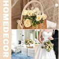 thumbnail image 7 of 2Pcs Peonies Artificial Flowers,Small Silk Flowers Fake Peonies Bouquet Rose Flower Arrangement Table Centerpiece for Wedding Party Home Decoration (Champagne), 7 of 7