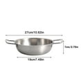 thumbnail image 3 of Kitchen Utensils Set,Growsl Clearance Sale,Stainless Steel Dutch Oven Dutch Oven Pot Best Chef’s Pan in Pots And Pans Induction Pot Stock Pot,Stainless Steel Cookware Set, 3 of 9