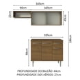 thumbnail image 3 of Cocina Integral Completa Modular Madesa Emilly 165cm MM 03, 3 of 5