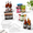 For 28" Lazy Susan- 8 Pack, variant on Lazy Susan Organizer Bfor 28"-29" Diameter Corner Cabinet 8 Packr Plastic And Pantry Storbin 1/8 Wedge-food Safe