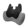 thumbnail image 2 of Almohada de apoyo lumbar para silla de oficina, cojín ergonómico de espuma viscoelástica para el coche, cojín para la espalda baja para sofá de viaje gris oscuro, 2 of 10