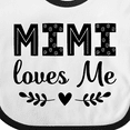 thumbnail image 4 of Inktastic Mimi Loves Me Baby Clothes Girl Girls Baby Bib, 4 of 4