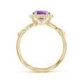 thumbnail image 2 of ANGARA Natural Vintage Inspired 1.15 ct Amethyst Flower and Vine Ring in 14K Yellow Gold for Women (Size-7mm) | February Birthstone, Anniversary, Jewelry Gift for Women | Natural Amethyst Ring, 2 of 10