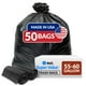thumbnail image 1 of Reli. Bolsas De Basura De 55 A 60 Galones Resistentes | 50 Bolsas | 50-60 Galones | Basura Negra Grande | Hecho En Ee.Uu., 1 of 7