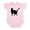 Petal Pink, variant on CafePress - Black Cat Silhouette Baby Light Bodysuit - Baby Light Bodysuit, Size Newborn - 24 Months