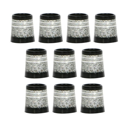 10 Pieces Tapered Golf Club Iron Ferrules Premium Tip 0.370 Sleeves Glitter Iron Wedge Golf Club Repair Club Shafts Accessories