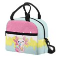 thumbnail image 3 of HUIACONG Axolotl Ice Cream Durable Insulated Lunch Bag for Picnic School, Zipper Portable Lunch Box Insulated Bag, 3 of 10