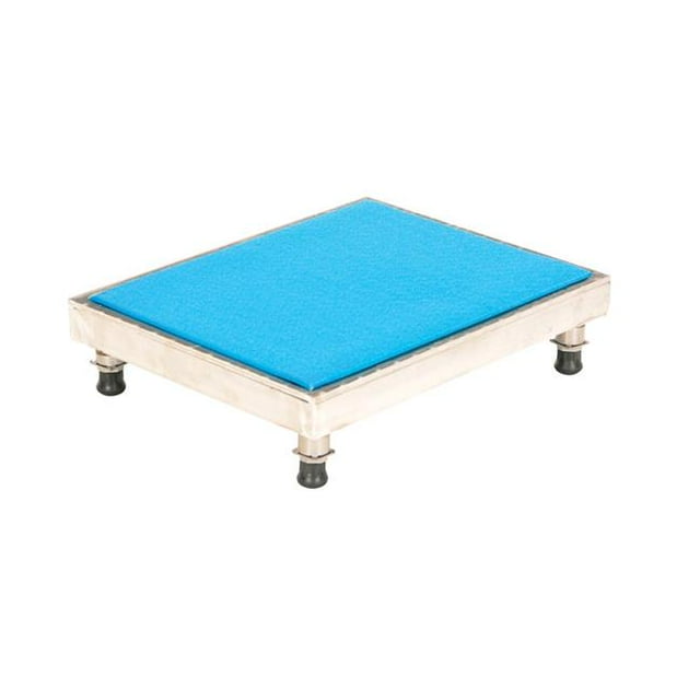 Vestil Manufacturing AHT-L-1924-SS 19 x 24 Po Réglable en Acier Inoxydable Work-Mate Stand avec Pont Ergo-Matting&44; 6.75-8.75 Po.
