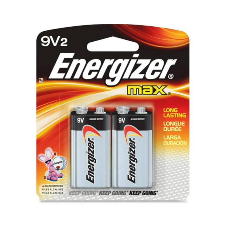 Energizer Max Alkaline Batteries 9 Volt 2 Each (Pack of 9), Size: Medium