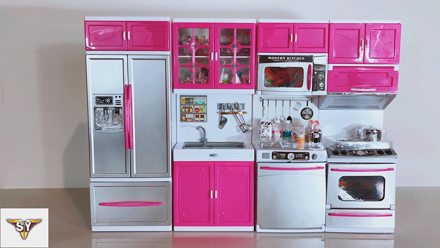 deluxe modern kitchen playset