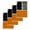 Orange, variant on Orange Black Kitchen Dish Towels for Drying Dishes Set of 2, Farmhouse Striped Modern Abstract Art Waffle Weave Microfiber Hand Tea Bathroom Towels Quick Dry & Absorbent Towel 12x12