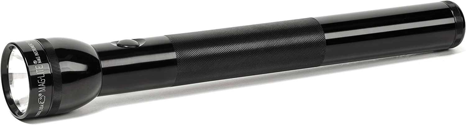 Maglite Heavy-Duty Incandescent 4-Cell D Flashlight, Black