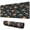 Black Cartoon Dinosaurs, variant on Long Mouse Pads for Desk,Black Cartoon Dinosaurs Infos Pattern Desk Mats on Top Of Desks, Desk Mouse Pad Extra Large with 3mm Non-Slip Base and Stitched Edge for Gaming,Office,Work,Home 31.5"x11.8"