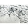 thumbnail image 4 of Kingston Brass KS6121CKL Kaiser Double-Handle Wall Mount Bathroom Faucet, Polished Chrome, 4 of 8