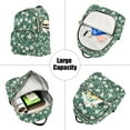 thumbnail image 5 of FORMRS Mini Backpack Purse for Women Quilted Travel Daypack Casual Shoulder Bag, Small White Flowers, 5 of 7