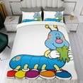 thumbnail image 4 of The Very Hungry Caterpella Themed Bed Sheet Set Three Piece Set 53x79 Inches Comfortable And Skin Friendly Unique Design Creating A Star Studded Night, 4 of 6