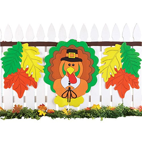 Thanksgiving Turkey Bunting Fence Decor - Walmart.com - Walmart.com