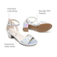 thumbnail image 3 of DREAM PAIRS Girls Sandals High Heels Princess Wedding Party Ankle Strap Dress Chunky Pump Shoes Open Toe, 3 of 6