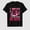 Black-6, variant on Women's Breast Cancer Awareness Pink Ribbon Graphic T-Shirt, 100% Cotton Short Sleeve Shirt