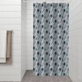 thumbnail image 2 of Light Blue Christmas Tree Pattern Shower Curtain 36"x72" ,Bathroom Decorative Shower Curtains Set with 12 Hooks,Modern Waterproof Washable Shower Curtain, 2 of 6