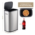 thumbnail image 3 of 55L/14.5Gal Trash Can with Pop-up Lid (Grey), 3 of 6