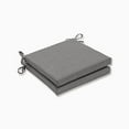 thumbnail image 2 of Pillow Perfect Coussin d'Assise Extérieur/intérieur Rave Graphite Coins Carrés 20x20x3 (Lot de 2), 2 of 4