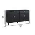 thumbnail image 4 of Jack 64 Inch Sideboard Buffet Console-2 Drawers and 2 Cabinets-Black, 4 of 6