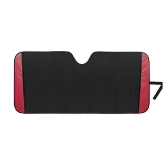 Genuine Dickies Red Diamond Accordion Auto Sunshade, Black