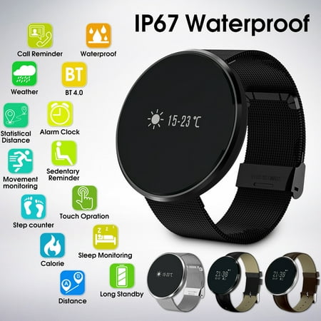 Grtsunsea Waterproof SmartWatch Blood Pressure Heart Rate Bracelet Intelligent For Smartphone (Best Blood Pressure Bracelet)