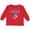 Red, variant on Inktastic I Love Cheerleading with Pom Poms and Megaphone Girls Long Sleeve Toddler T-Shirt