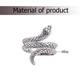 thumbnail image 4 of GOOHOCHY 1 pieza elegante anillo ajustable en forma de serpiente anillo de cobra retro personalidad decoración de dedo anillo de fiesta para hombres y niños (n. ° 8), 4 of 7