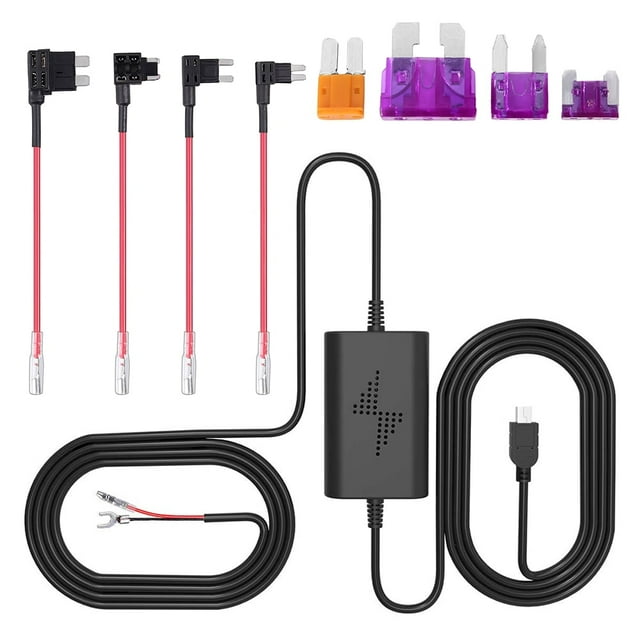 Dash Cam Hardwire Kit Mini Usb Adapter Cable 12v 24v To 5v Vehicle Power Adapter With Mini/micro Port For Dash Camera Power Supply Car Charger Gps Car Dvr Power Box