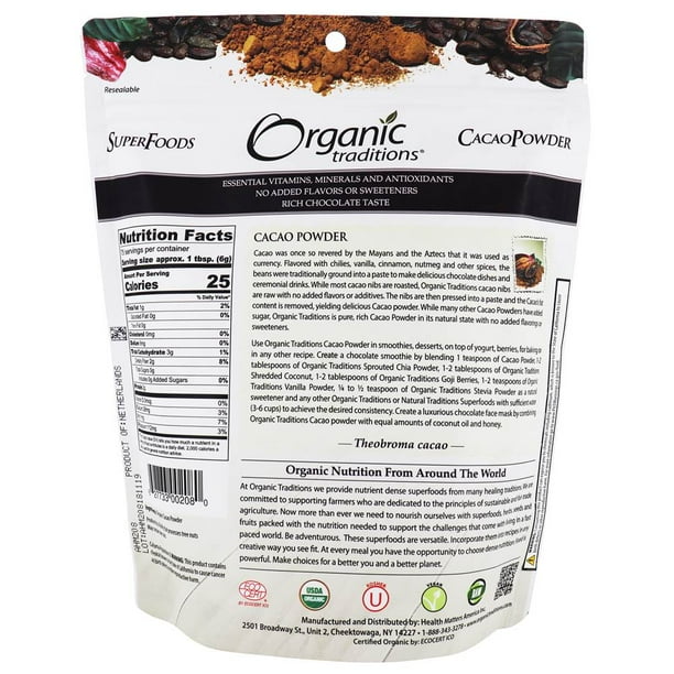 Organic traditions cacao powder cheap